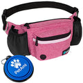 PetAmi Dog Fanny Pack, Treat Pouch for Dog Walking Training, Pink - color: Pink