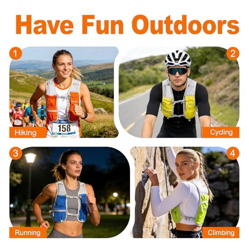 Running Vest for Women Lightweight Hydration Vest for Hiking Marathon Cycling Running Jogging - size: Black, style: Only Running Vest