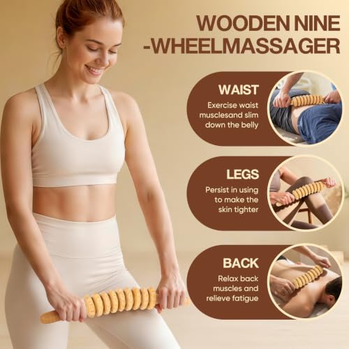 16Pcs Wood Therapy Massage Tools Set for Body Sculpting - color: 16pcs