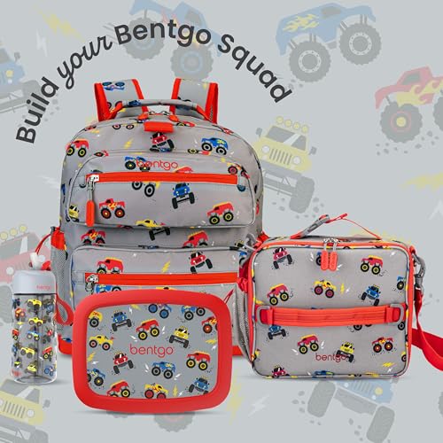 Bentgo Kids Prints Double-Insulated Reusable Lunch Bag - color: Trucks