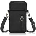 Women Cell Phone Purse Wristband Sport Armband Wallet Travel Crossbody Cell Phone Purse for Galaxy S10 Plus S9 Plus A50 A7 J7,OnePlus 6T,HTC U12 (Black) - color: Black