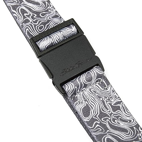 Eddie Bauer Trail Belt Active Stretch Webbing with Quick Release Buckle - color: Topographic
