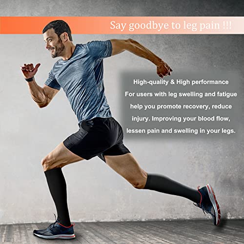 FEYHAY Copper Compression Socks (8 Pairs) 15-20 mmHg Circulation is Best Athletic & Daily for Men & Women, Running, Climbing - color: 04 Black/Black/Black, size: Small-Medium