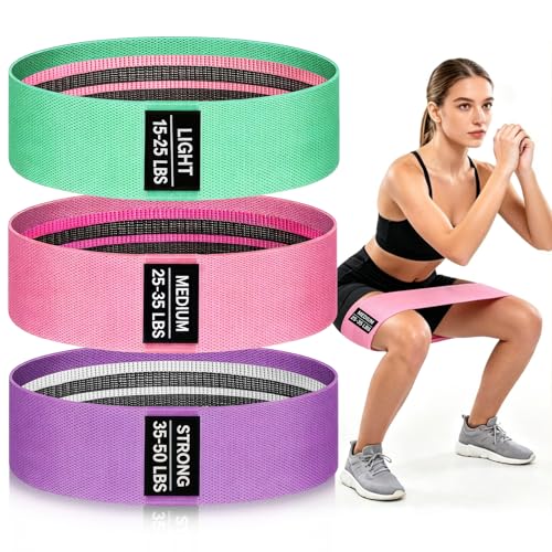 OKbulter Resistance Bands for Working Out, 3 Levels Exercise Bands Set