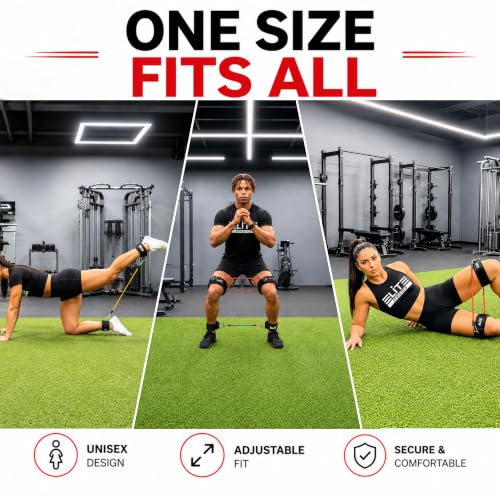 Speed & Agility Training Bands – Leg Resistance Bands Set with Thigh & Ankle Straps, 10 Resistance Bands, Carry Bag for Soccer, Football, Basketball, Boxing & All Sports Training