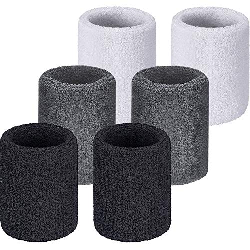 WILLBOND Wrist Sweatbands - color: Black, White, Gray