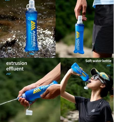 Lovtour Quick Shot Handheld Hydration Pack with 500ml BPA Free TPU Water Soft Flask (Orange)