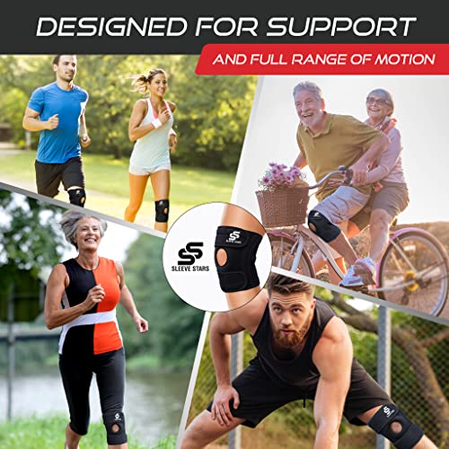 Sleeve Stars Knee Brace & Knee Support for Men & Women, Knee Braces for Knee Pain, Knee Protection Wrap for Working Out - size: S/M/L: 12"-21"