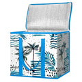 BALEINE Insulated Reusable Grocery Bags with Zippered Top, Large Cooler Bag - color: Island Breeze, size: 1 Pack