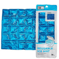 Jacent Reusable Ice Pack Mat, Flexible 30-Cube Gel Freezer Sheet for Coolers, Lunch Bags, Food Storage & Outdoor Use, Jumbo 12 x 9.5 Inch