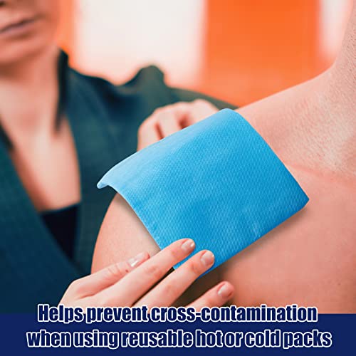 Tatuo 50 Pcs Disposable Ice Pack Sleeves Hot Cold Compress, 5 x 6 Inch - size: 5 x 6 Inch