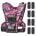 APEXUP Weighted Vest Men, Adjustable Weight Vest for Running - color: Pink Camo, size: With Weights-20lbs