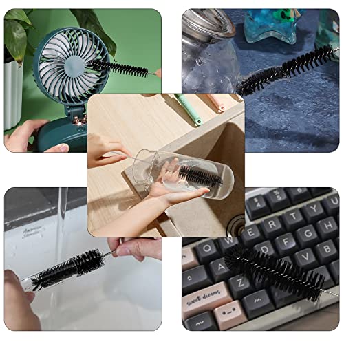 CiaraQ Bottle Cleaning Brushes, 8 Inch Nylon Tube Brush Set - color: Black, size: 8.0 Inch (13pcs)