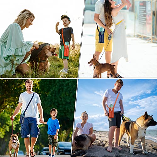 Tainehs Water Bottle Holder Carrier with Adjustable Shoulder Strap - Beach & Sports Bottle Bag for Hiking, Gym, Camping, Walking, Travel - color: Orange/Pink