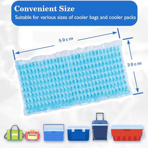 Flexible Ice Pack 27°F Reusable Cooler 3 Sheets (Blue)