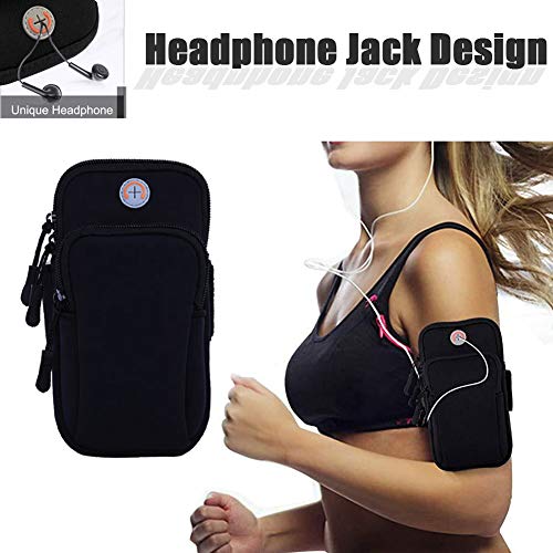 Phone Holder for Running Armband iPhone 17 16 16e 15 14 13 12 11 Pro Max XS XR Plus Mini Galaxy Ultra S26 S25 S24 S23 S22 S21 Note 20 10 Pouch Bag, Arm Band Sleeve Fit Sport Gym Hiking Black - color: 1-Black