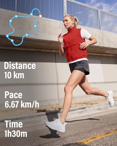 Locachy Women's Lightweight Running Vest Stand Collar Zip Up Summer Waistcoat Sleeveless Jacket for Golf Hiking Travel - color: Red, size: Medium