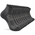 Ankle Socks Women White Black, 6/12 Pairs Running Quarter Socks - color: Dark Gray, size: 5-8