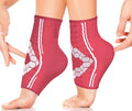Sparthos Ankle Brace for Women & Men, Foot Compression Sleeve - Pink-XL - color: Flamingo Pink