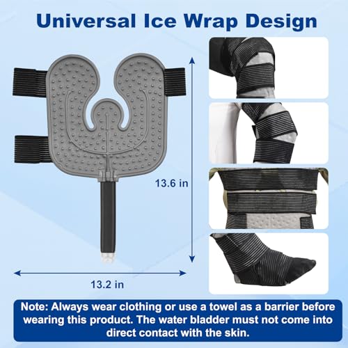 Longice Cold Therapy Machine with Programmable Timer,Ice Therapy Machine,Cryotherapy Pain Relief System - color: Black