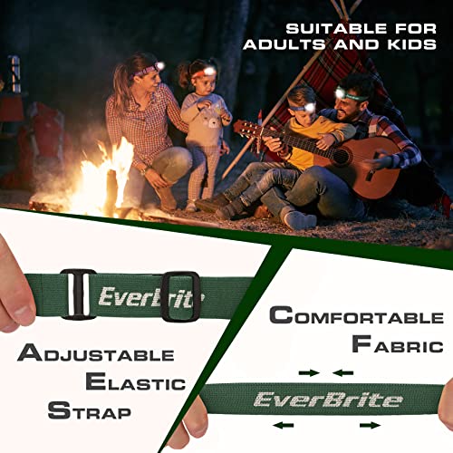 EverBrite Headlamp, 2 Pack LED Head Lamp for Kids & Adults, Red Light - color: Green