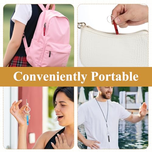 200Pcs Emergency Whistles with Keychains, Aluminum Extra Loud Survival Whistle, Whistle Bulk for Camping Hiking Hunting Boating Training Outdoor Sports, Multicolor - style: 200pcs