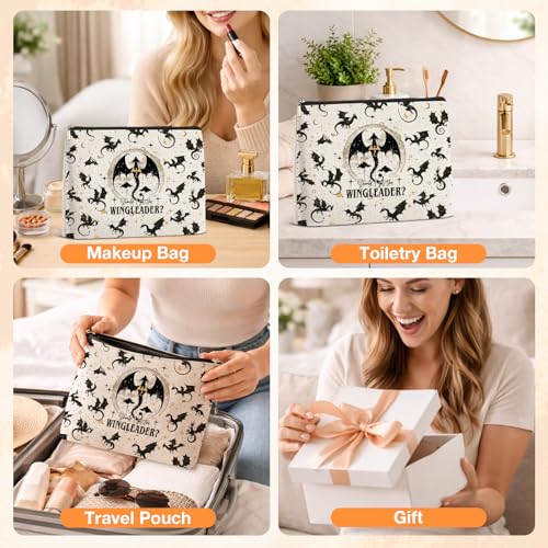 4Th Wing Makeup Bag Gifts for Women Book Lovers - color: 4Th Wing
