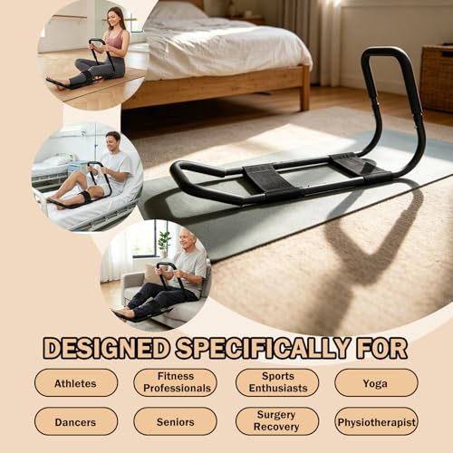 Adjustable Hamstring Stretcher and Knee Extension Device for Flexibility