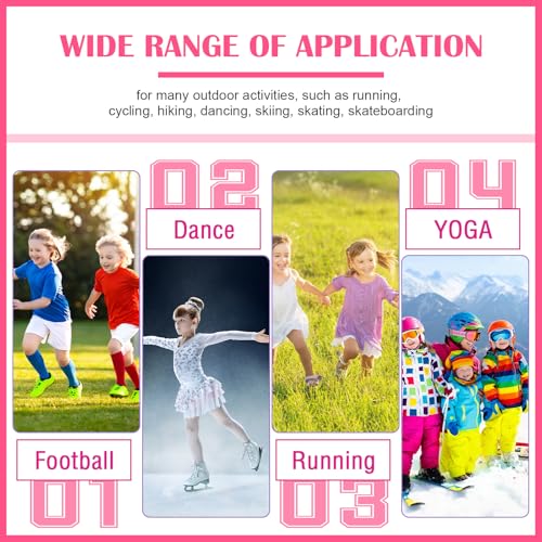 Tarpop 2 Pairs Kids Ankle Brace, Compression Sleeves, L+M, Pink - color: Pink, size: Medium,Large