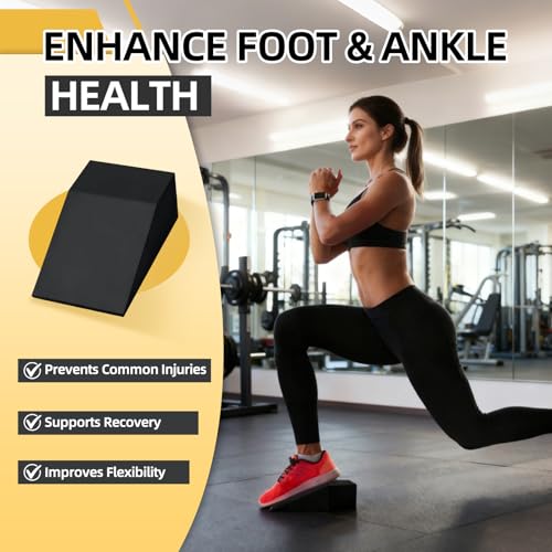 Squat Wedge Block Yoga Wedge Blocks for Heel Elevated 2 Pack