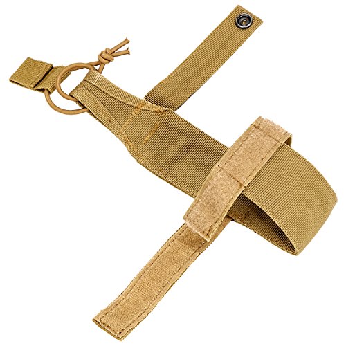 Tactical Molle Pouches Multi-Purpose Military Nylon Waist Pack Utility Bag Detachable Patches Pouches for Dog Vest Harness - color: Tan