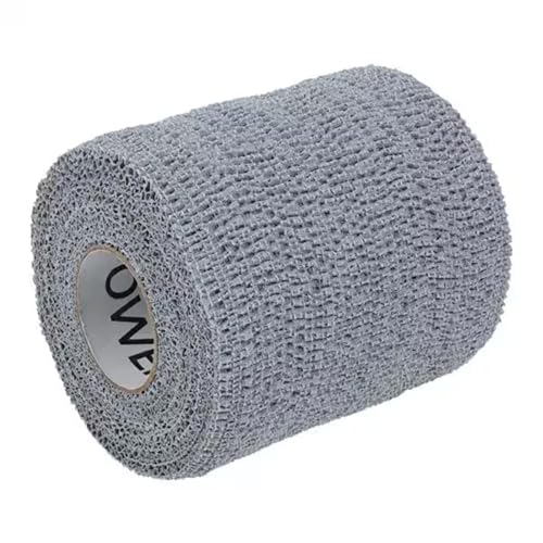 Powerflex Stretch Athletic Tape - 6 Rolls - color: Grey, size: 2" x 6 yds