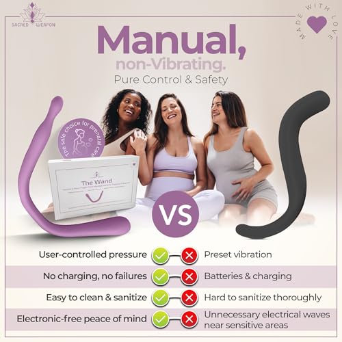 Sacred Weapon Pelvic Floor Wand & Perineal Massage Tool, Non-Vibrating