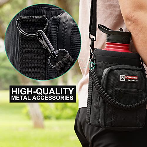 NATURE PIONEOR Universal Replacement Paracord Handle with Metal Hooks - size: Handle Strap Pro(13'')