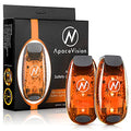 LED Safety Light (2 Pack) with Bonus Items – Clip On Strobe/Running Lights for Runners, Dogs, Bikes, Walking and More - color: Orange
