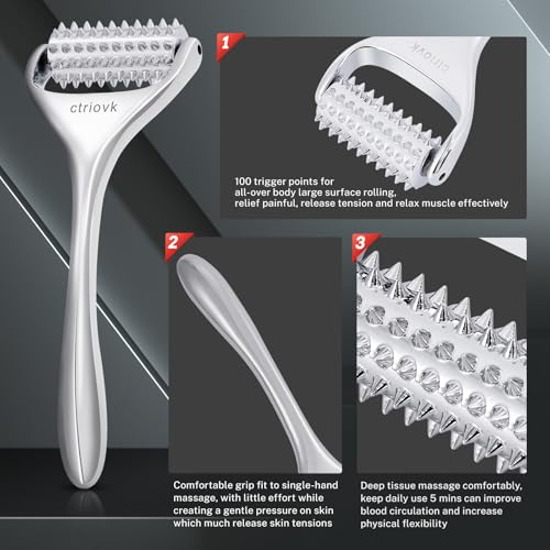 Acupuncture Massage Roller with Acupressure Spikes Roller Massager
