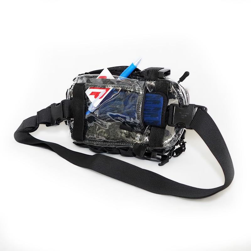 Clear Modular Fanny Pack – Stadium Approved 5x9 Belt Bag with Locking Zipper Clips – Anti-Theft See Through Crossbody for Sports Events, Concerts & Festivals - color: Clear