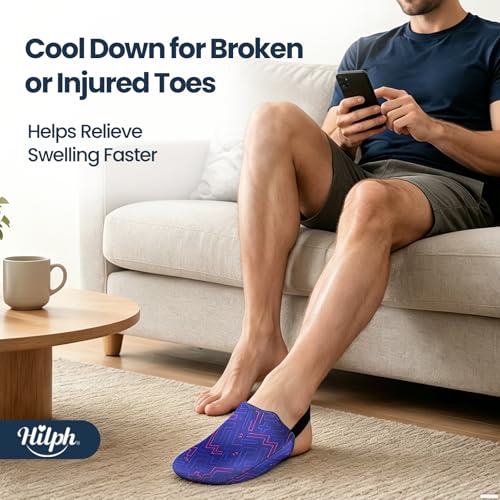 Hilph Foot Toes Ice Pack Wrap for Broken Toes & Bunion Surgery Recovery - style: Blue