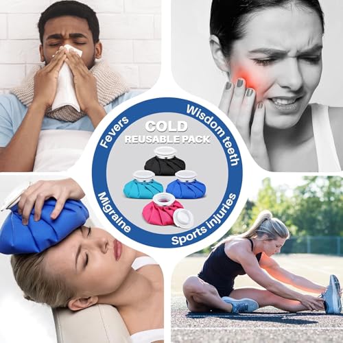 Honoson 4 Pack Reusable Ice Bag Hot Cold Bag Leakproof, Cute Fruit Style - style: Cute Fruit Style