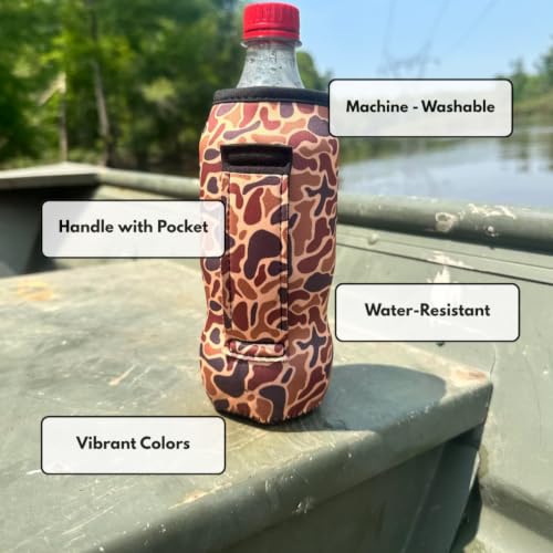 Drink Handlers 16oz-24oz Water Bottle and Soda Bottle Handler - Retro Checkerboard