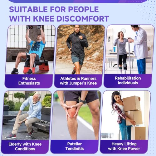CHIC DIARY Patellar Tendon Support Strap Knee Support Brace for Women Men