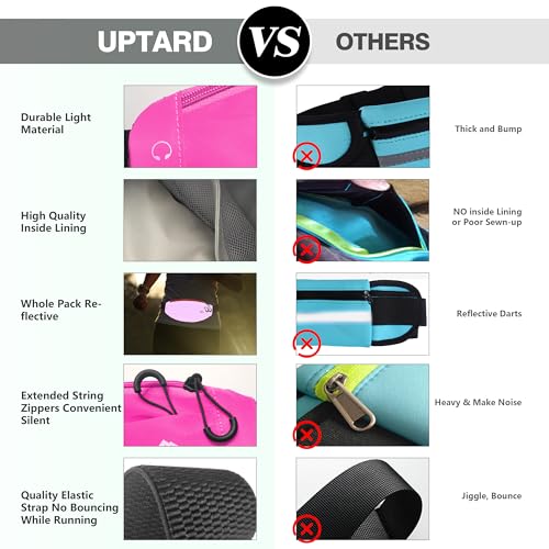 Running Fanny Pack Whole Bag Reflective, Running belt for Women &Men,Sweatproof Phone Holder Workout, Running Waist Pack(rose) - color: rose