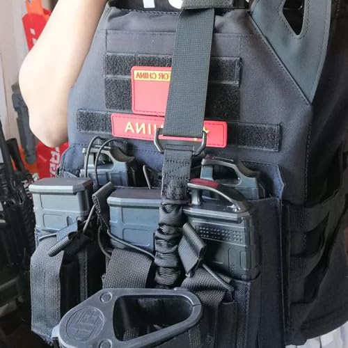 Azarxis Tactical Mini Belt Pouches, Multi-Purpose Small Battery Case Compact Utility EDC Card Slot Holder Waist Bags Military Molle Pack Sundries Storage Pack - color: #04 Black - Pistol Mag Pouch - 2 Pockets