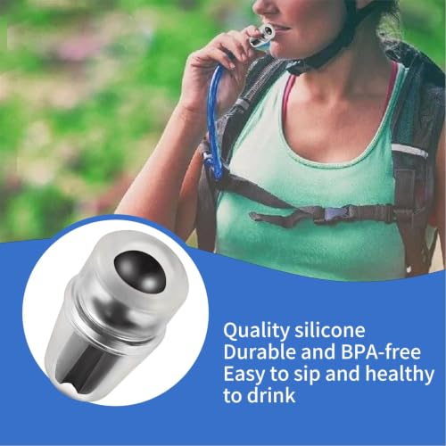 Bite Valve Replacement Mouthpiece Fit for Hydration Pack Bladder Water Backpack and Most Brands(4-Pack), with Shutoff Valve and Tube O-Ring - color: 4 Black