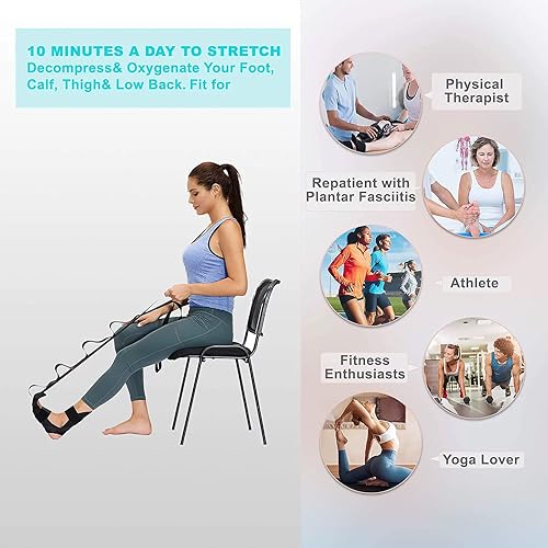 Knee Recovery Stretching Aid, Mobility and Flexibility Support Strap, Rehabilitation Equipment for Knee Pain