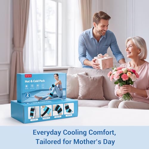Comfytemp Gel Ice Packs for Injuries Reusable, Hot Cold Compress Ice Packs - size: 10"x5"