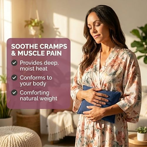 Basic Herb Pack Heating Pad, Midnight Blue - size: 1 Pack, style: Nighttime Blue