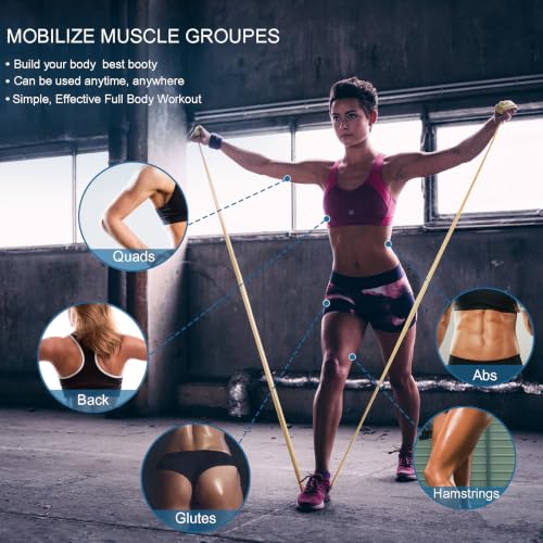 Resistance Bands for Working Out, Physical Therapy, Exercise, Pilates, Yoga - color: Classic Collection