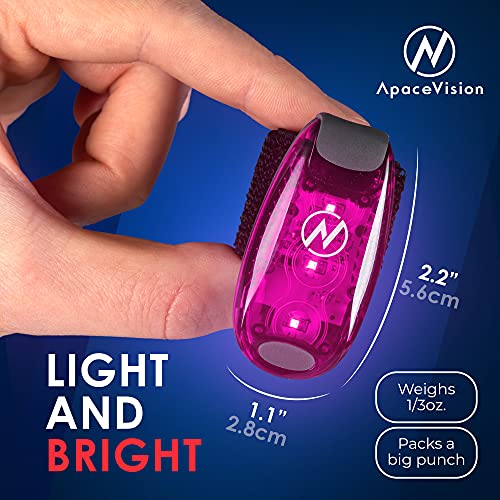LED Safety Light (2 Pack) with Bonus Items – Clip On Strobe/Running Lights for Runners, Dogs, Bikes, Walking and More - color: Pink