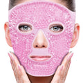 ZNÖCUETÖD Face Ice Mask Facial Ice Packs Gel Hot Cold Compress for Women - color: Pink